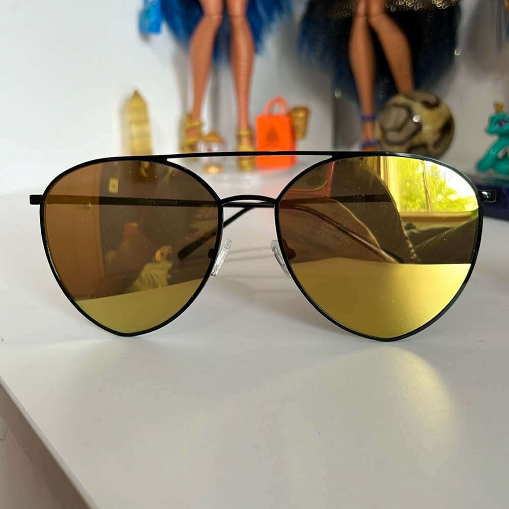 QUAY Sunglasses- Aviator Red/Orange